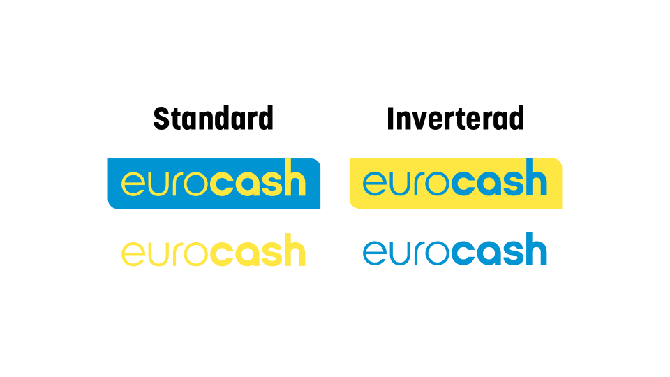Eurocash logga i olika varianter